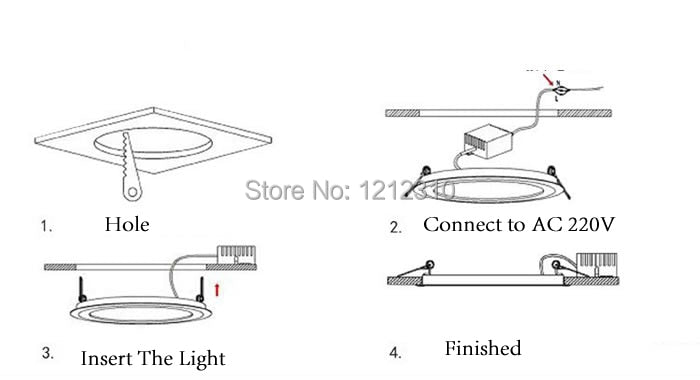 Ultra thin LED Panel Downlight 6w 9w 16w 20pcs/lot Three Model Light Round led panel lights AC85-265V Recessed Ceiling panel
