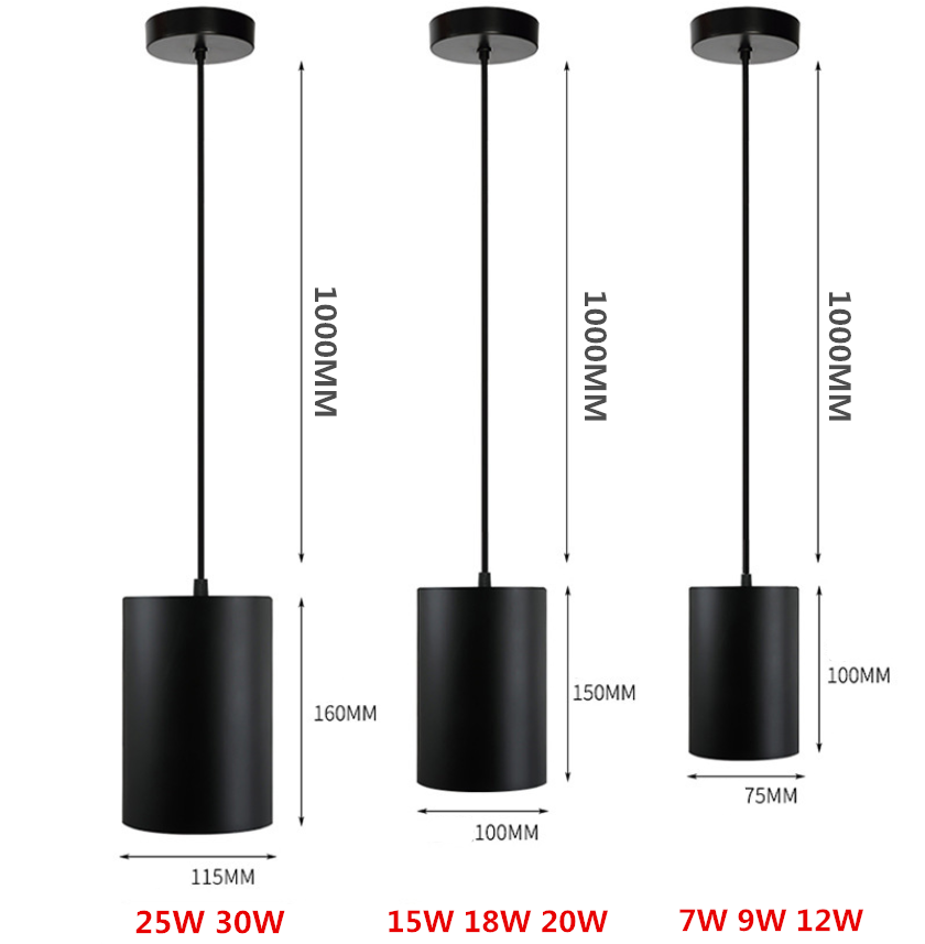 Dimmable LED Downlight Surface Mounted Ceiling Lamp with Wire Hanging 7W 9W 12W 15W 18W 20W 25W 30W Ceiling Spot Light Home decoration