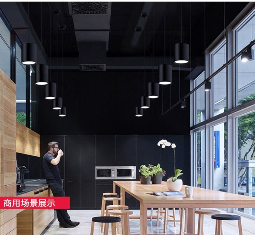 Dimmable LED Downlight Surface Mounted Ceiling Lamp with Wire Hanging 7W 9W 12W 15W 18W 20W 25W 30W Ceiling Spot Light Home decoration