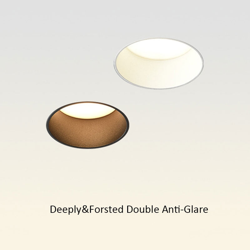 LED Recessed Spot Light Borderless Downlight Living Room Spotlight 7.5CM 9.5CM Hole Downlight Minimalist Bedroom Light