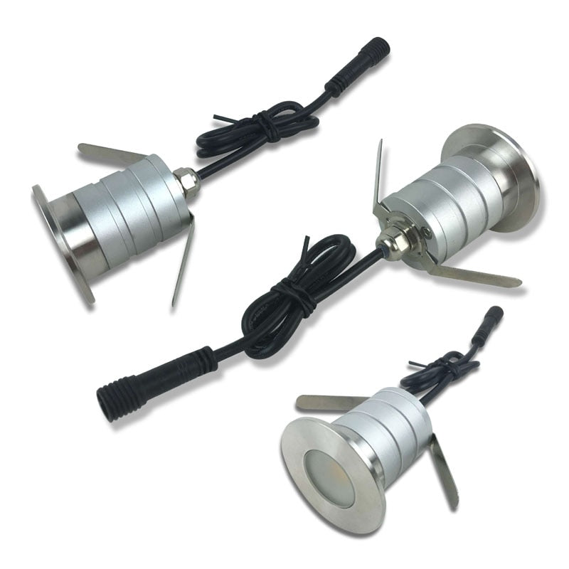 Dimmable IP67 3W 12V-24V DC Mini LED Downlight Lamp Garden Underground Pool Park Spot Lighting Marine Boat Ceiling Lamps