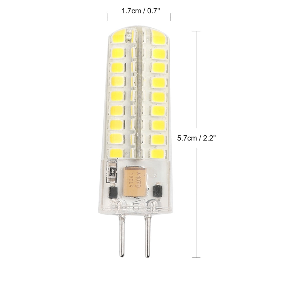 Konesky 7W Night Light 72-LED Bulb Light 12V G6.35 Bulb SMD2835 Energy-Saving for Downlight Bedroom