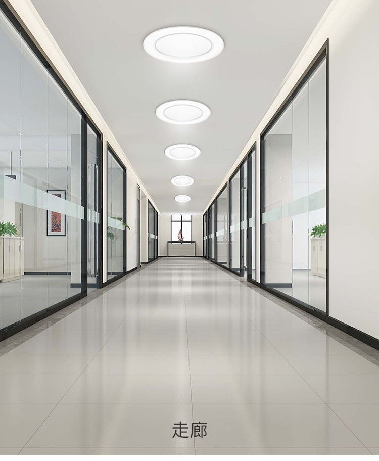 FLKL Embedded LED Induction Downlight 5W 9W 12W 18W Voice Control Radar Human Body Induction Smart Home Corridor Ceiling Light