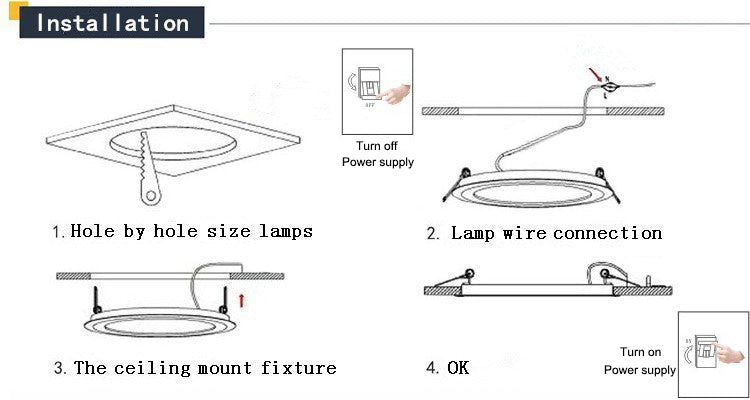 LED Down light COB Dimmable 5W 7W 9W 12W LED Recessed ceiling downlights Lamp de luz de techo For Home Lighting Decorate