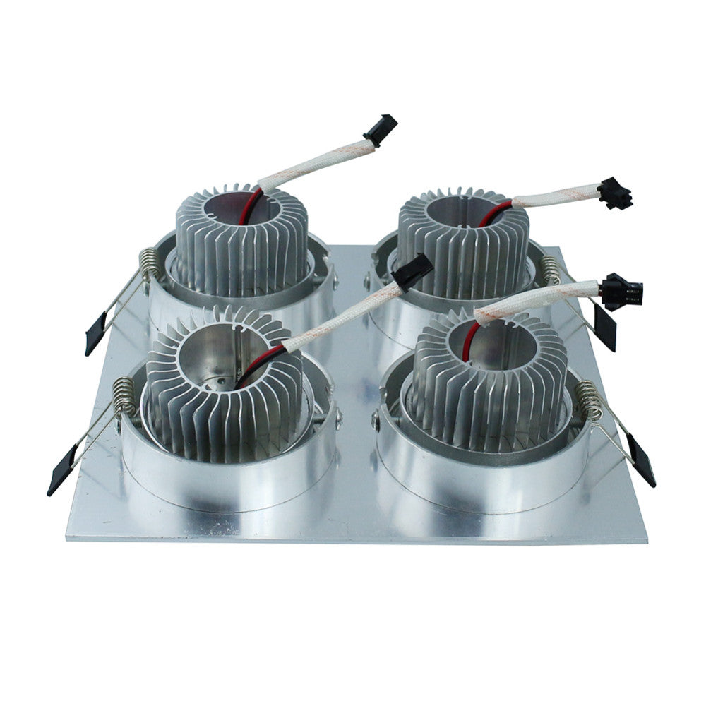 LED DOWNLIGHT 12W Square Ultra bright Grille lights Recessed ceiling spot light AC110V 220V White warm white