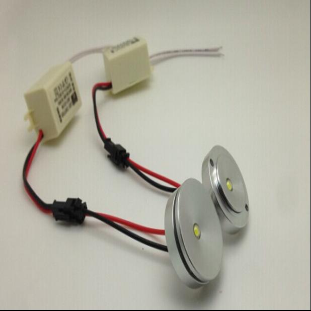 Super 1W High quality Warm Cool White Led puck light for Home Kitchen Lighting AC85-260V