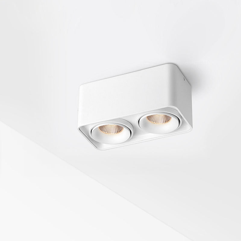 Square COB LED dimmable Downlights 10W/12W/20W/24W Surface Mounted LED Ceiling Lamps Spot Light LED Downlights AC85V-265V