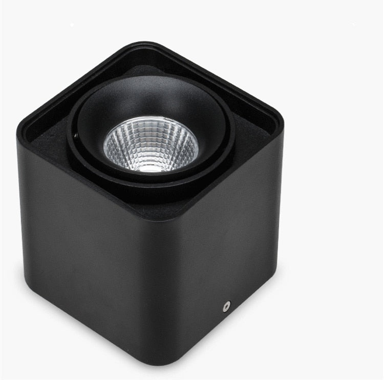 Square COB LED dimmable Downlights 10W/12W/20W/24W Surface Mounted LED Ceiling Lamps Spot Light LED Downlights AC85V-265V