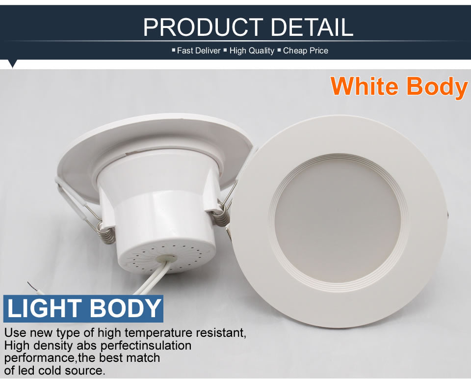 Wholesale 3W 5w LED Downlights ac 110V 220V 240V led bulb Warm white Cold white led lights