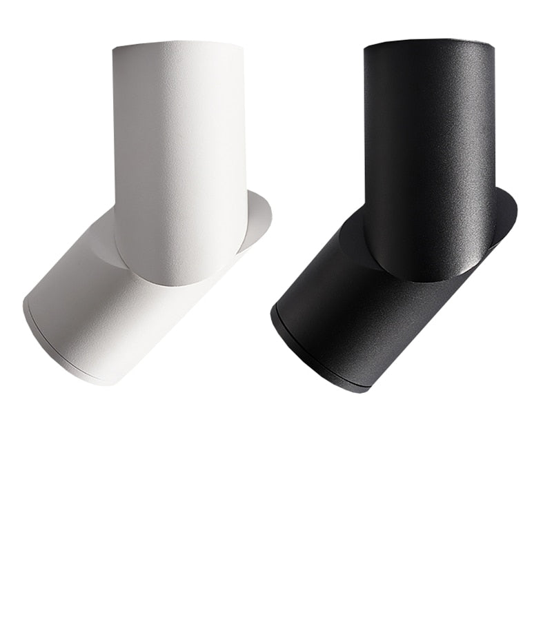 Surface mount downlight 3W 5W 7W 12W 15W, 360° rotating spotlight AC85-265V LED wall light COB downlight indoor lighting