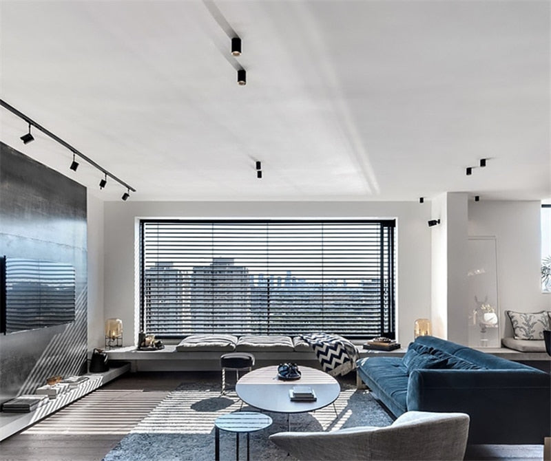 Surface mount downlight 3W 5W 7W 12W 15W, 360° rotating spotlight AC85-265V LED wall light COB downlight indoor lighting