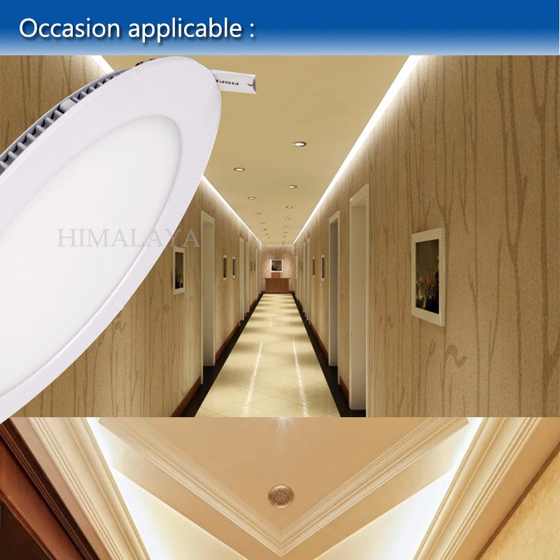 Toika 25pcs 12w led slim Downlight panel light Led Lamp Lights for home AC85V-265V Round 85mm
