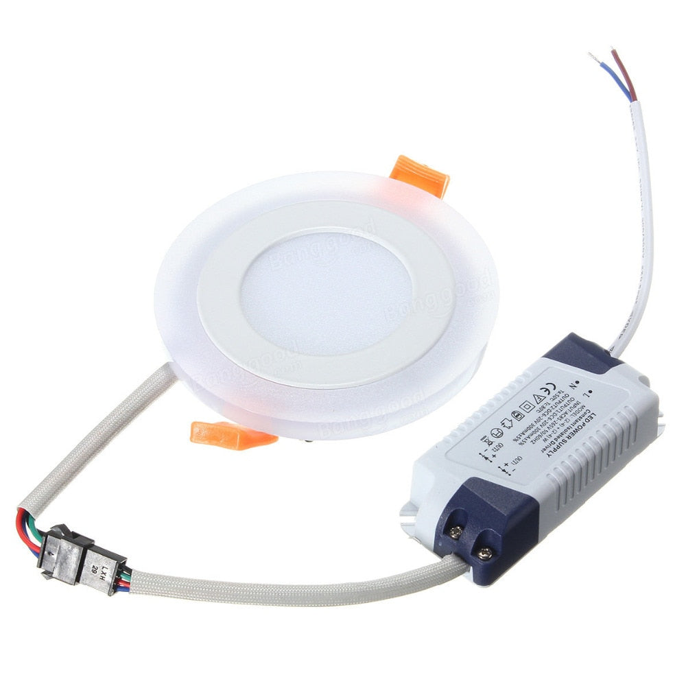 Colorful LED Panel Downlight 6W 9W 18W 24W RGB Panel Light AC85-265V Recessed Ceiling Lamp led Ceiling lamp