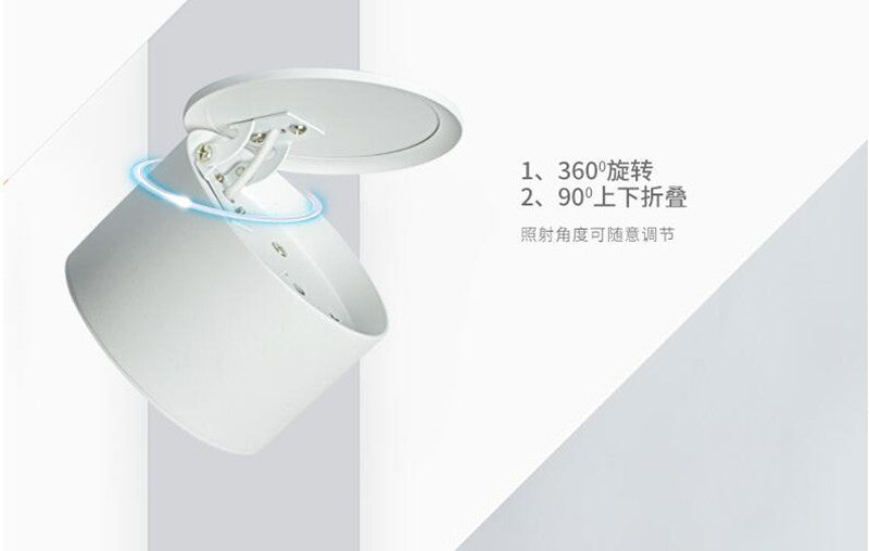 LED Downlights Recessed in Downlight LED Lighting COB 20W 15W Angle-adjustable+ AC110/220V Driver LED Dimmable 6pcs