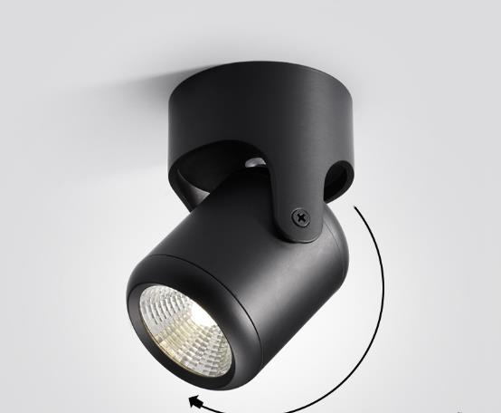 Hoge Kwaliteit Dimbare Roterende Led Downlighters Opbouw Aanpassing Cob Ac85-265V 10W 12W 15W 18W Led Plafond Lamp Spot Verlichting