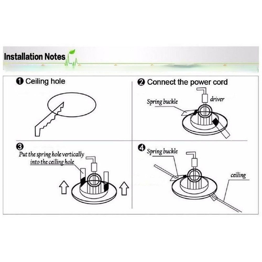 Dimmable LED Downlight 10PCS 5W 3color Recessed Led Ceiling Light Spotlight 85-265V Kitchen Lights