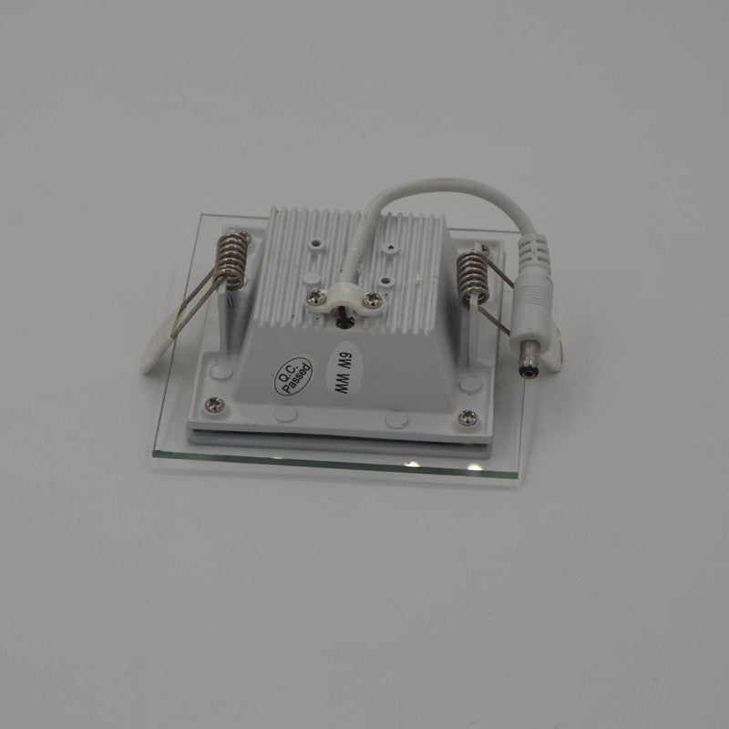 Dimmable LED Panel Downlight 6W 12W 18W Square Glass Panel Lights High Brightness Ceiling Recessed Lamps SMD5730 AC110V AC220V