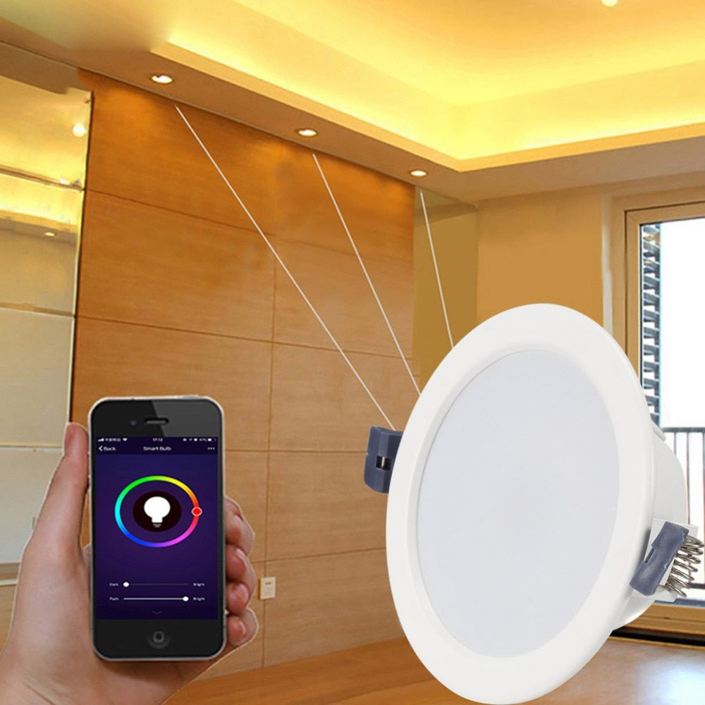 WiFi Smart LED Downlight led Ceiling led Light Lamp 10W RGBW Smart Indoor Living Room Voice Control For Alexa/Google Home