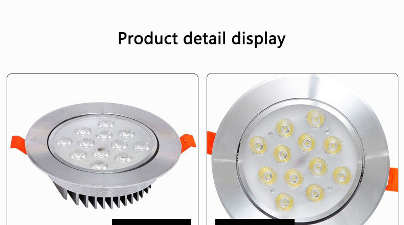 LED Downlight 3W 5W 7W 12W 18W 24W Round Recessed Lamp 85-265V Led Bulb Bedroom Kitchen Indoor LED Spot Lighting