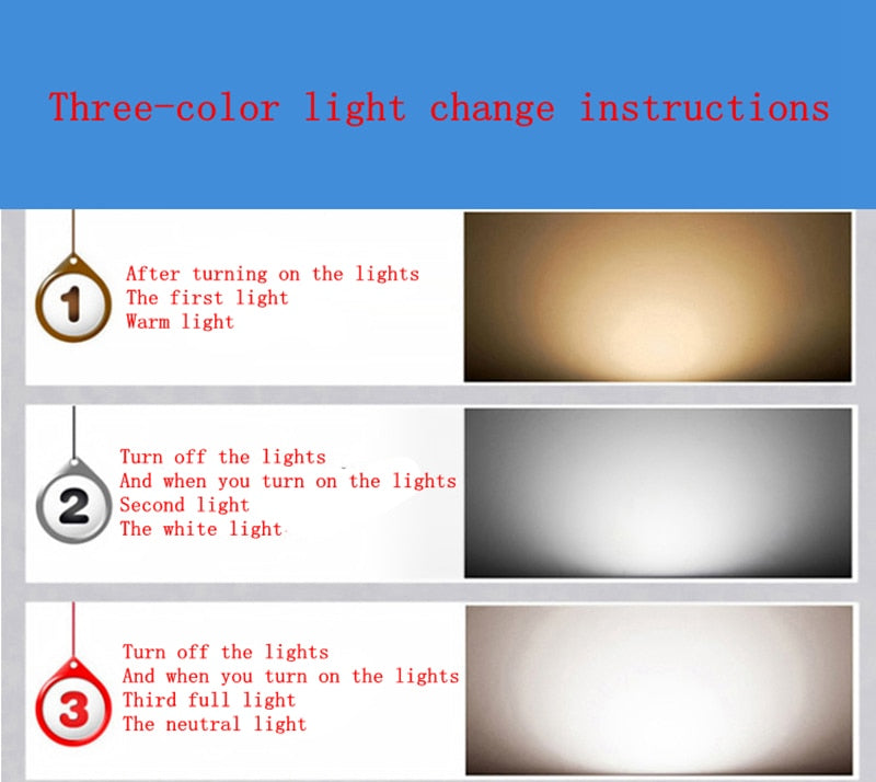 LED embedded dimmable downlight 5W 7W 12W white light / warm white / neutral light AC85-265V