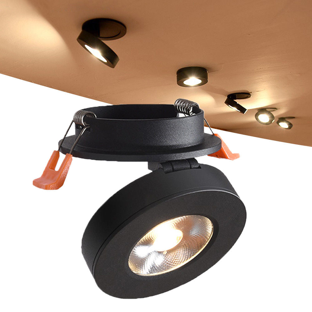 Mini Embedded LED Downlight Recessed Ceiling lamp 5W 7W 12W 360 degree rotation LED Ceiling Lamp Spot Light Downlight AC85-265V