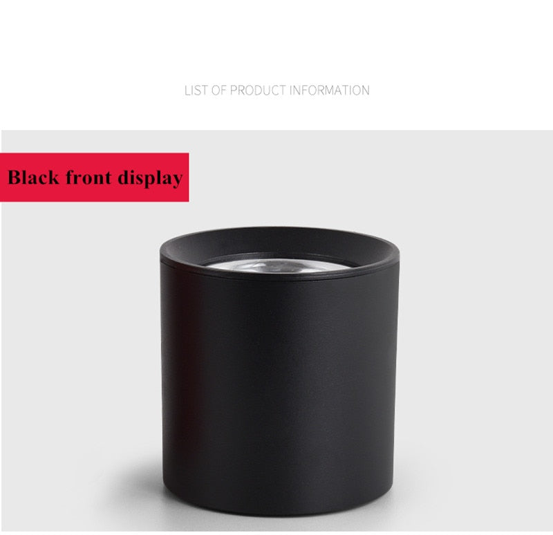 Dimmable Round Surface Mounted LED Downlights 9W 12W 15W 20W COB LED Ceiling Spot Light AC85-265V LED Ceiling Lamp Indoor Lighting