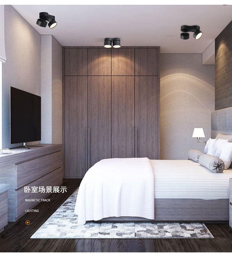 Dimmable Round Folding Rotating LED Downlights 9W 12W 15W SMD5730 CHIP Spot Lights AC85~265V LED Ceiling Lamps Indoor Ligh