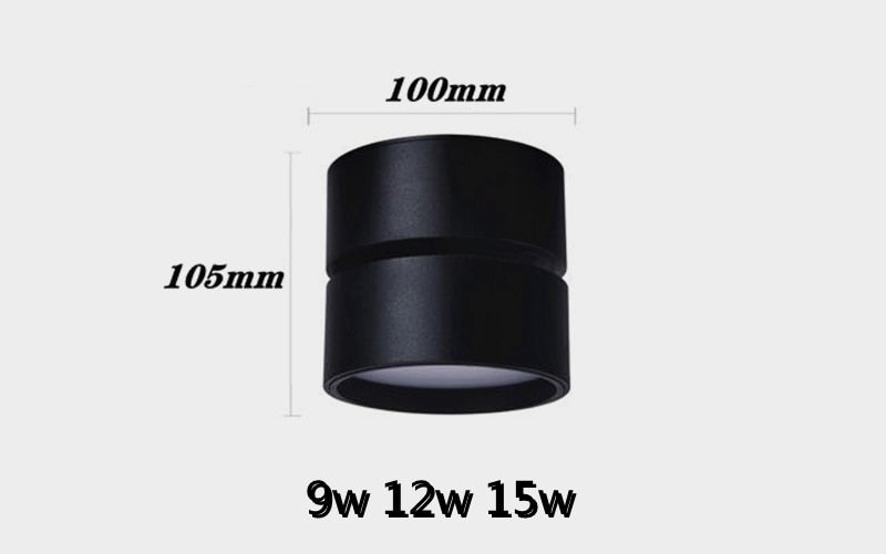 Dimmable Round Folding Rotating LED Downlights 9W 12W 15W SMD5730 CHIP Spot Lights AC85~265V LED Ceiling Lamps Indoor Ligh