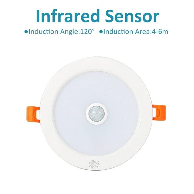 LED Downlight With Radar PIR Motion Sensor 3W 5W 9W 18W Round Recessed Lamp 220V Down Light Bedroom Kitchen Led Panel Light