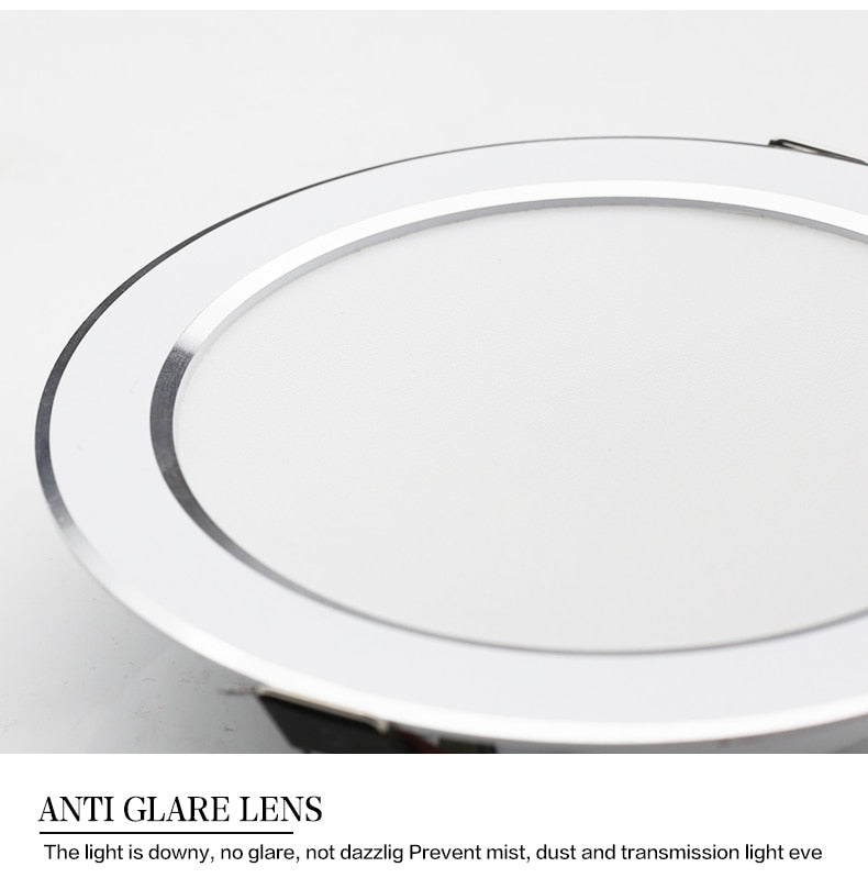 Ceiling LED Downlight AC 220V 10Pcs/lot LED Spot Light 18W 15W 12W 9W 7W Round Recessed Downlight Room For Home Decor Spotlight