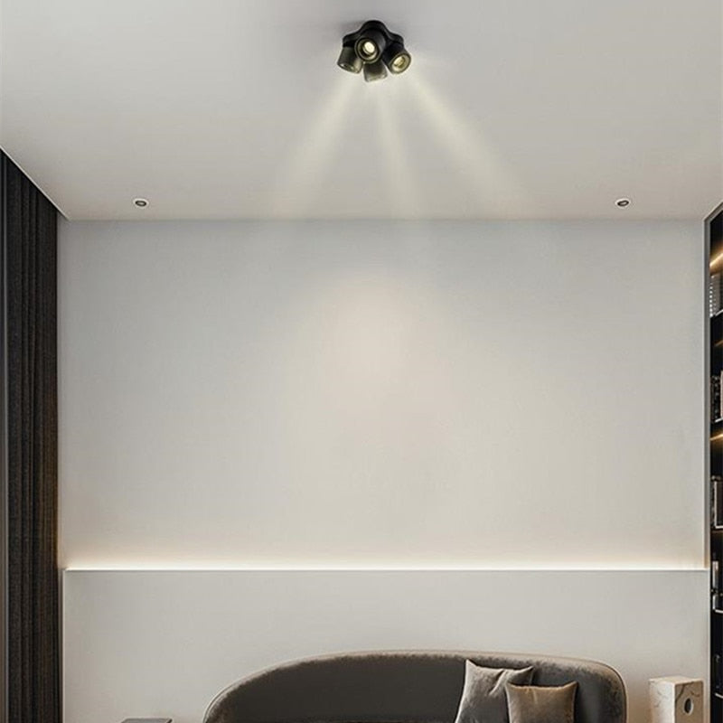 Dimmable Led Downlights Adjustable Collapsible Rotating Cob 27w 36w 48w Led Ceiling Spot Lights Ac 220v Lamps For Room Foyer