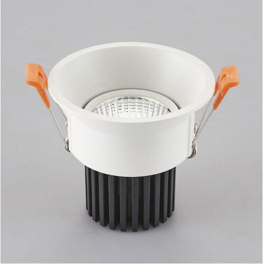 Dimmable LED Downlight Anti Glare 9W 12W 85-265V COB LED DownLights Dimmable Spot Recessed Down Light Bulb White Black body