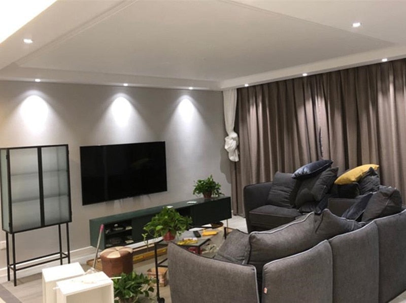 Dimmable LED Downlight Anti Glare 9W 12W 85-265V COB LED DownLights Dimmable Spot Recessed Down Light Bulb White Black body