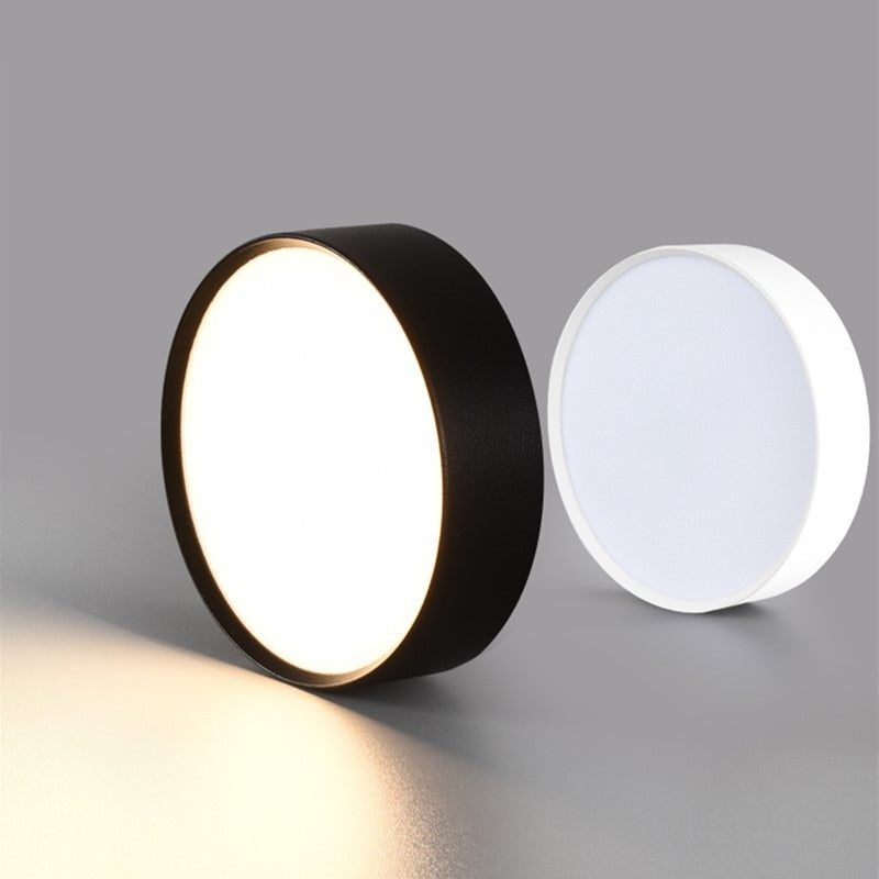 Ultra-thin surface mount LED panel light AC85-265v 7W 9W 12W 15W 18W 24W downlight ceiling light home lighting