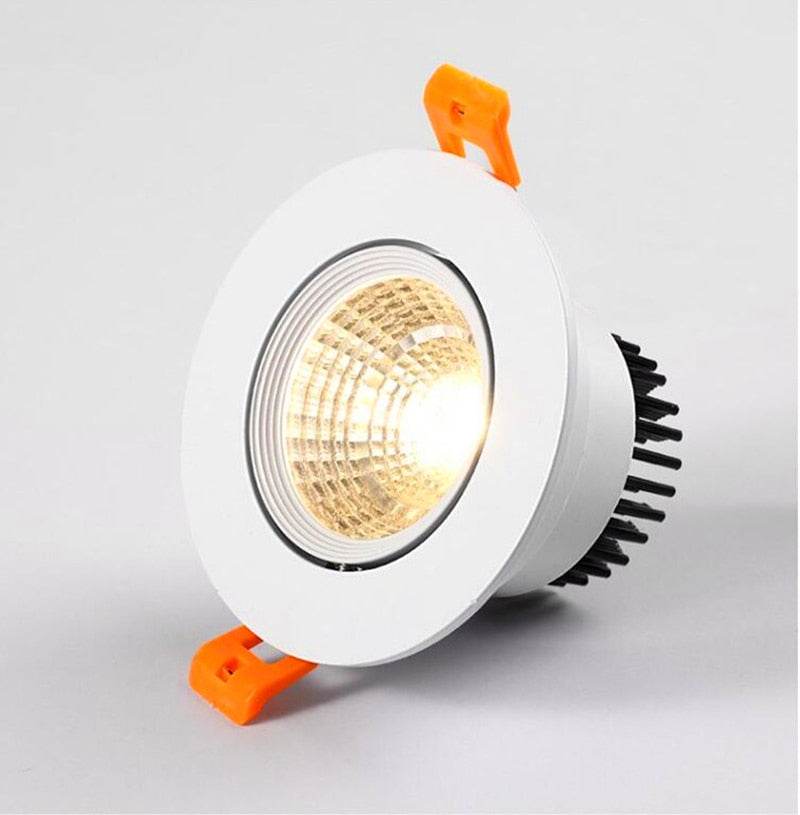 Dimmable Recessed LED Downlights 5W 7W 9W 12W COB LED Ceiling Spot Lights AC85~265V Warm Cold White LED Lamps Indoor Lighting