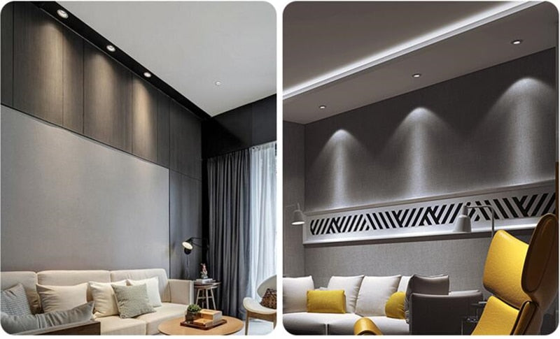 Dimmable Recessed LED Downlights 5W 7W 9W 12W COB LED Ceiling Spot Lights AC85~265V Warm Cold White LED Lamps Indoor Lighting