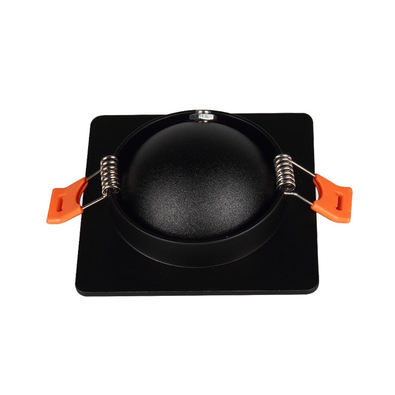 Square 360 Angle Adjustable LED COB Recessed Downlight Black/White 7W 10W 15W 14W 20W 30W LED Ceiling Spot Light Pic Background