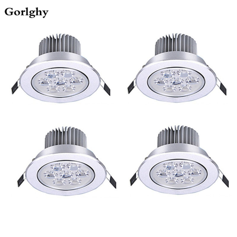 Recessed Led 5W 7W LED Ceilling Light LED Downlight 85-265V Round Indoor 10pcs 4pcs Lighting Spotlight Led Panel Lamp