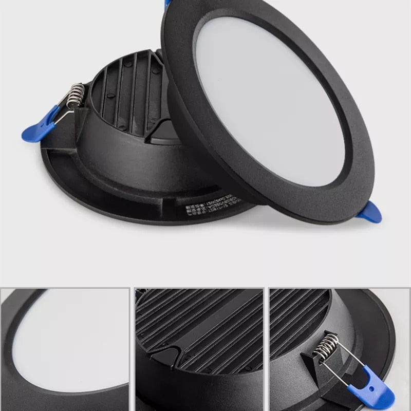 Recessed Ultra-thin Round LED Downlight for Home, 5W, 9W, 12W, 18W, Living Room, Hallway, AC220V