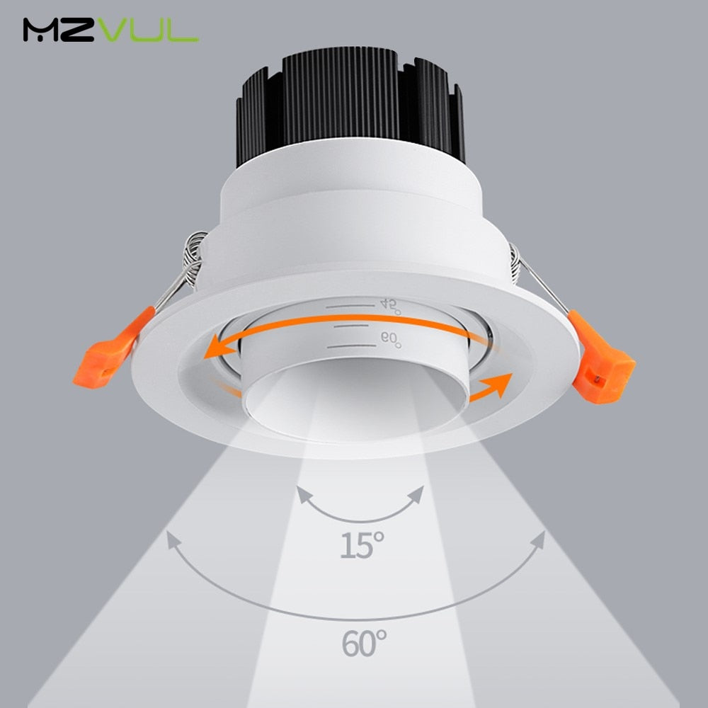 Stretchable Led Downlight 15w 10w Recessed Down light AC 220V 110V embedded ceiling downlight led Spot light for Indoor lighting