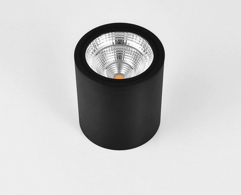 Cylindrical Dimmable COB LED Downlights 7W 10W 12W 15W LED Ceiling Spot Lights AC85-265V LED Lamps Warm Cold White Indoor Lighting