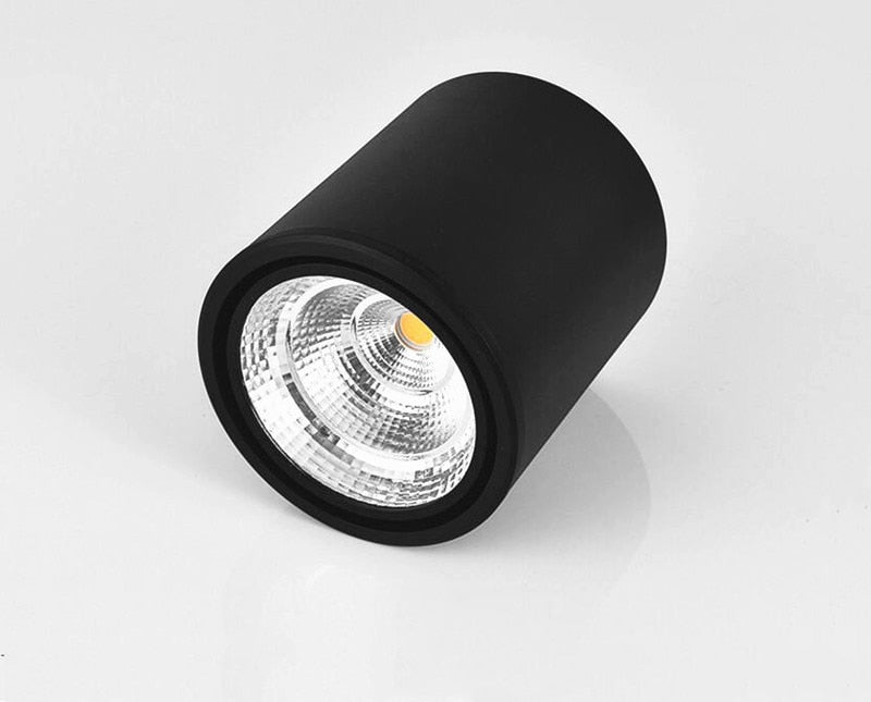 Cylindrical Dimmable COB LED Downlights 7W 10W 12W 15W LED Ceiling Spot Lights AC85-265V LED Lamps Warm Cold White Indoor Lighting