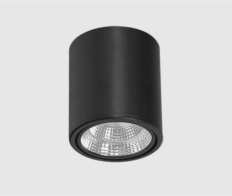 Cylindrical Dimmable COB LED Downlights 7W 10W 12W 15W LED Ceiling Spot Lights AC85-265V LED Lamps Warm Cold White Indoor Lighting