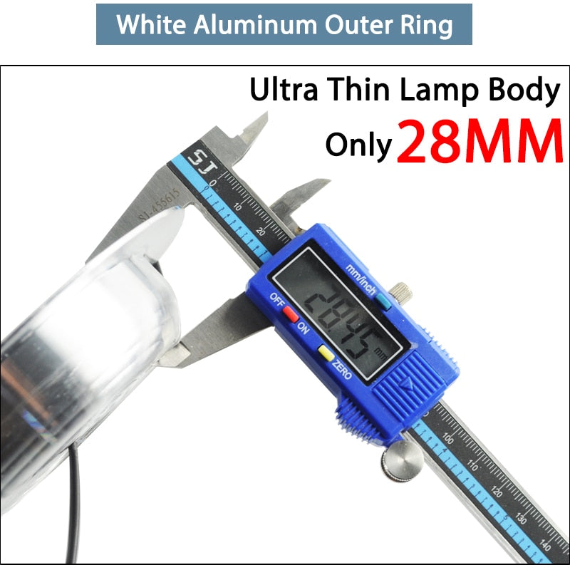 Silver White Ultra Bright LED Downlight 3w 5w 10w 12w 15w 18w Thin Round LED Ceiling Recessed Spot Light AC85~240v DownLight