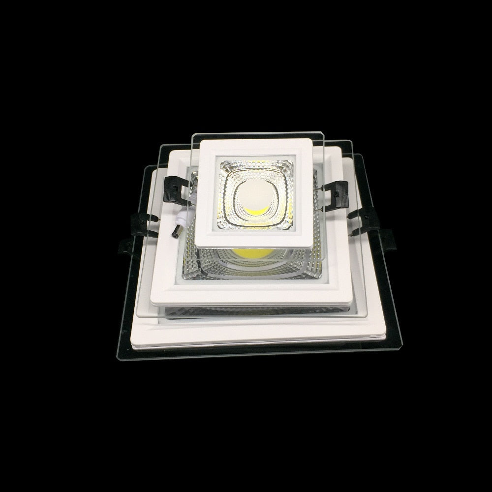 Square LED Panel Light COB LED Downlight 5W 10W 15W 25W Real Power Recessed Ceiling LED Spot Light AC110V 220V Indoor Lighting