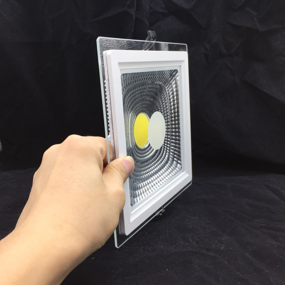 Square LED Panel Light COB LED Downlight 5W 10W 15W 25W Real Power Recessed Ceiling LED Spot Light AC110V 220V Indoor Lighting