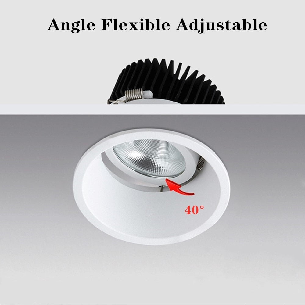 LED Downlight Spot Light Led Lamp 220V 110V Spotlight Recessed Ceiling 7/10/15/20W DownLight COB For Kitchen Indoor Lighting