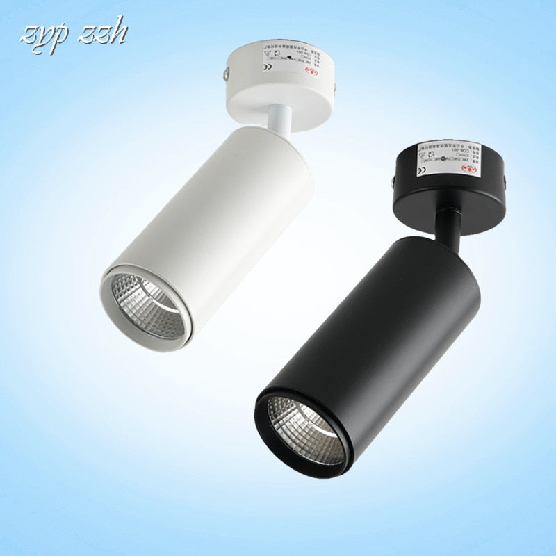 Foldable 360° Rotatable LED Downlights Surface Mounted COB LED Ceiling Spot lights 7W 10W 12W LED Lamps Background Wall Lighting