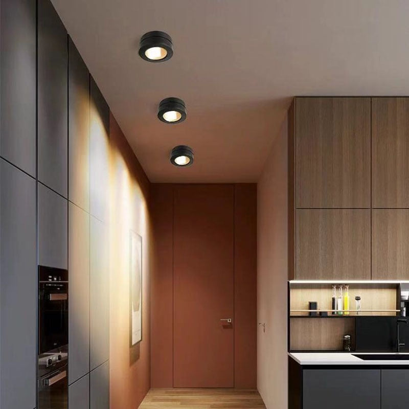 Surface mounted LED downlight C0B spotlight 3W 5W 7W 10W ultra-thin driverless 25° oblique spot light LED ceiling light AC220V