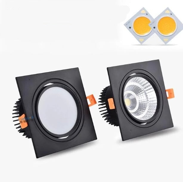 Recessed LED Dimmable Downlight COB 7w 9w 12W 15W 18W LED Spot light decoration Ceiling Lamp AC 110V 220V
